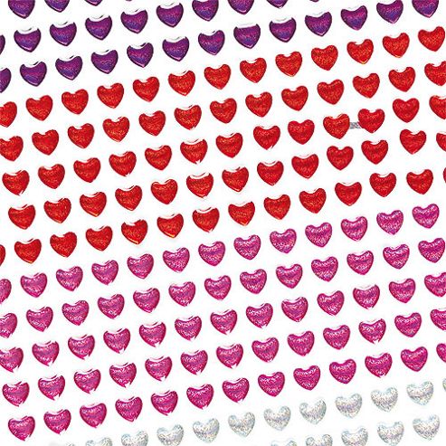 Image of Heart Crystal Stick On Stones (pack Of 280)