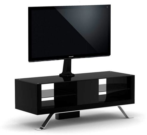 Image of Elmob Arcadia 120-11-fx Black Cantilever Tv Stand
