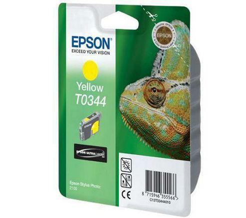 Image of Epson T0344 Ink Cartridge For Stylus Photo 2100 Printer - Yellow