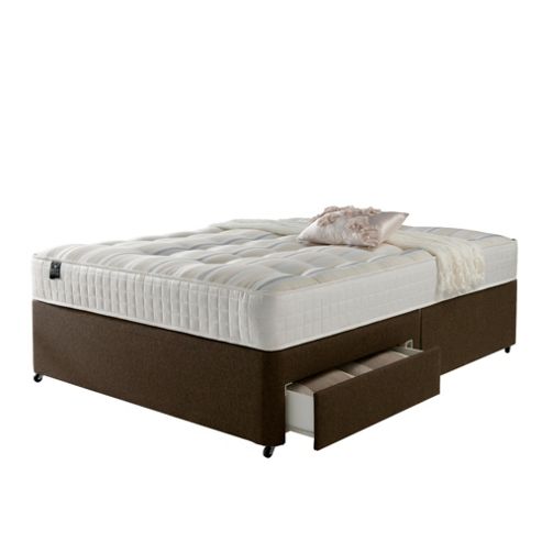 Image of Rest Assured Ortho 2 Drawer Double Divan Chestnut, No Headboard