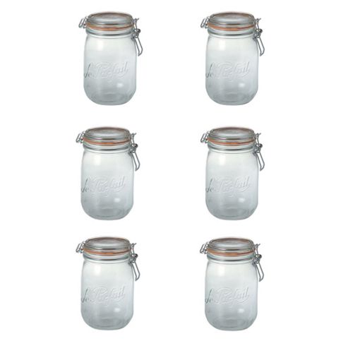 Image of Le Parfait Preserve Jar, 0.75l, Set Of 6
