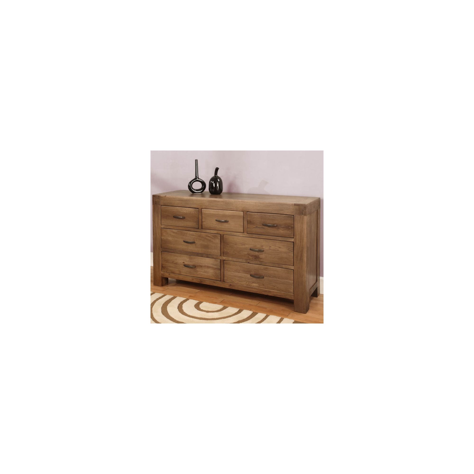 Hawkshead Santana Seven Drawer Chest in Rich Patina at Tesco Direct