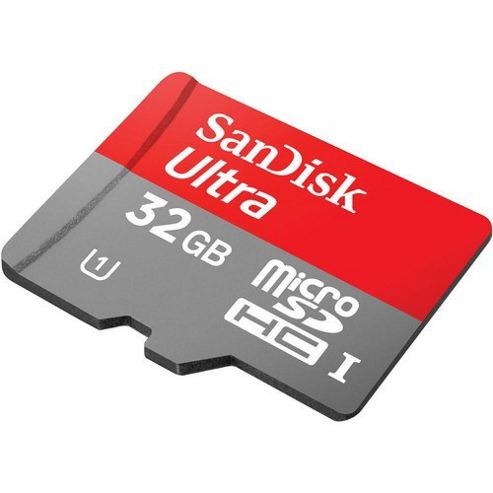 Image of Sandisk Microsdhc With Sd Adapter Memory Card 32gb