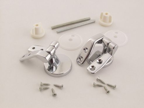 Image of Vemco 9unhcp Wood Toilet Seat Hinges Chrome