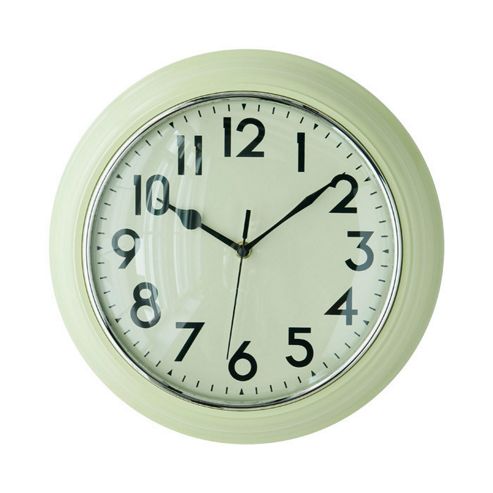 Image of Premier Housewares Kitchen Wall Clock - Cream