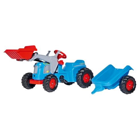 Image of Rollyclassic Tractor Trailer Frontloader Blue