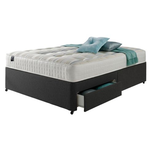 Image of Rest Assured Ortho 2 Drawer Double Divan Charcoal No Headboard