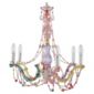 Leitmotiv Marie Therese Pastel Multi-Coloured Chandelier
