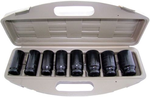Image of Am-tech 3/4-inch Deep Impact Sockets (8 Pieces)