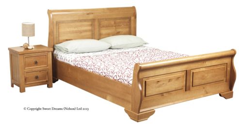 Image of Sweet Dreams Jackdaw 2 Drawer Bedside Table - Wild Cherry
