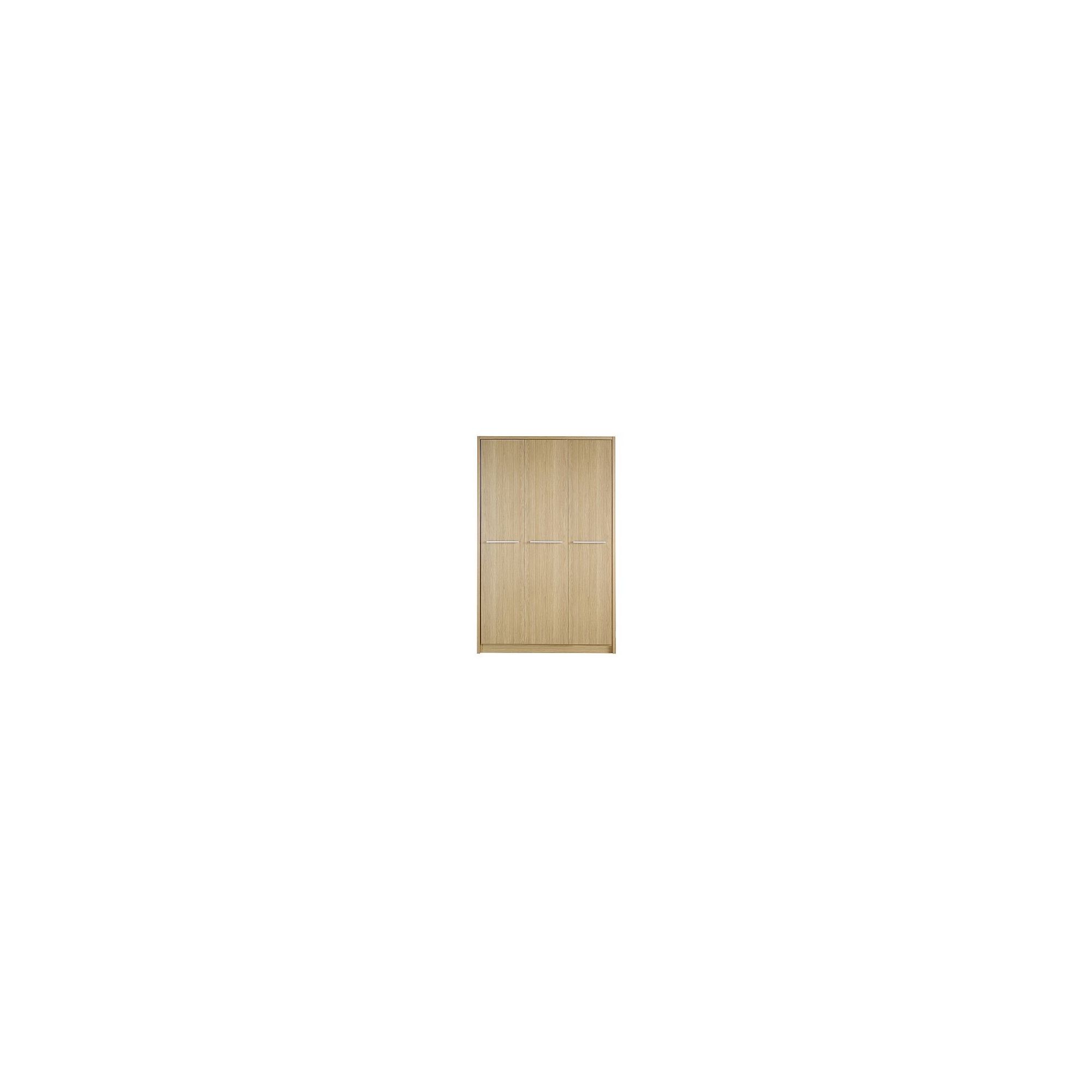 Kit Form Kit-form Delux Three Door Plain Wardrobe in Oak at Tescos Direct