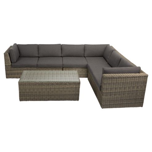 sofa garden shaped rattan oxford tesco previous