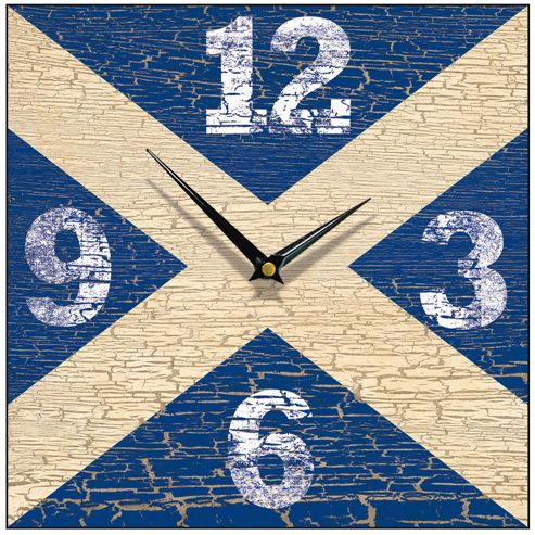 Image of Smith & Taylor Saltire Square Wall Clock