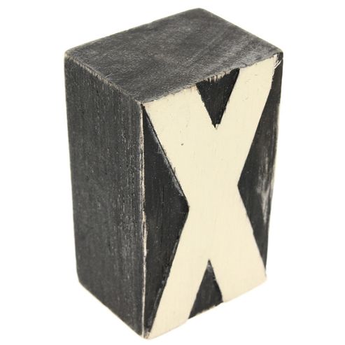 Image of Block Letter - X