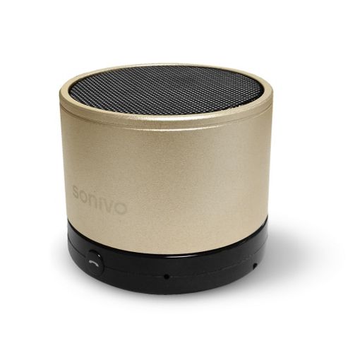 Image of Sonivo Soundwave Sw100 Rechargable Portable Bluetooth Speaker - Gold