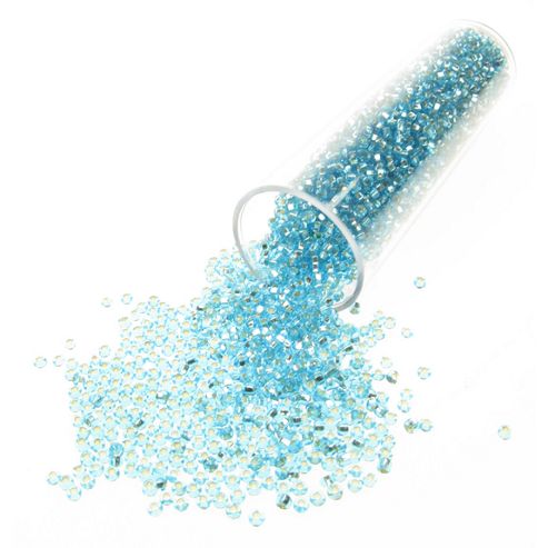 Image of T05/1 Light Blue Foil Lined Seed Bead 35g