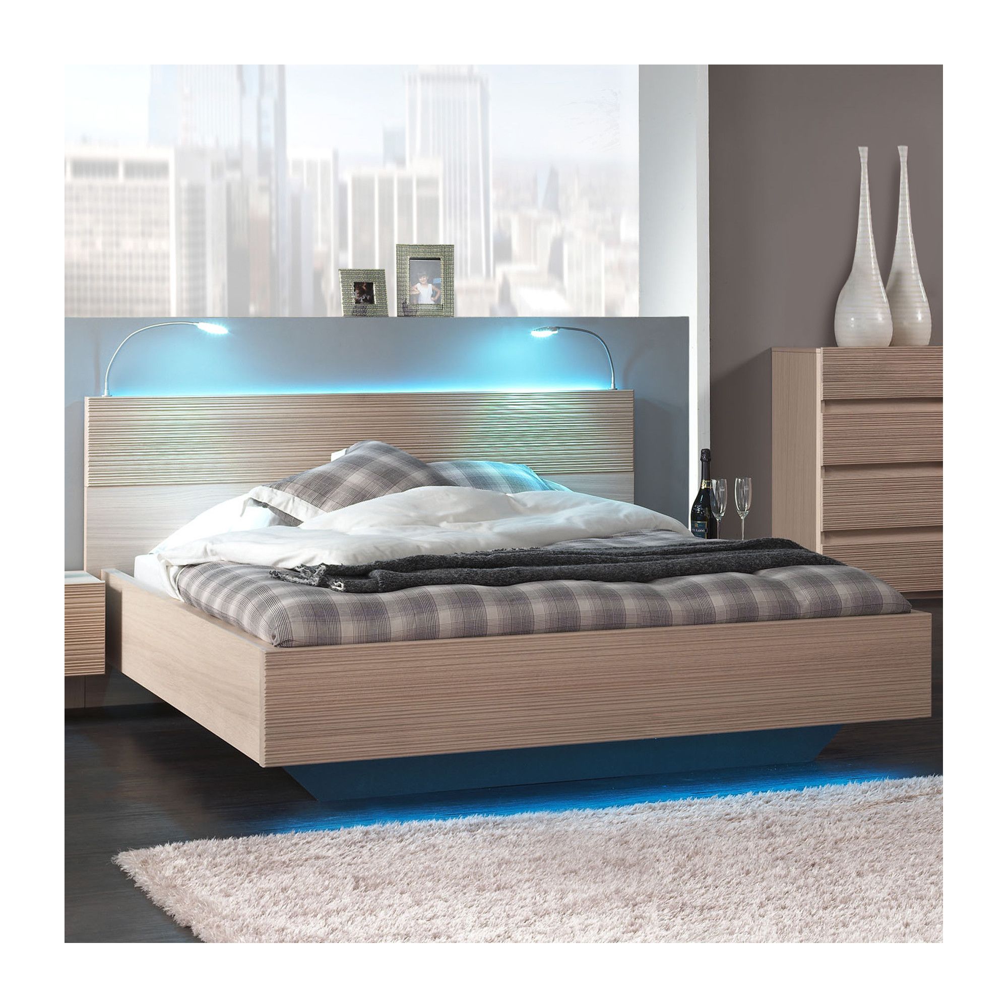 Sleepline Diva Bed - European Double - White Mat Lacquered at Tesco Direct