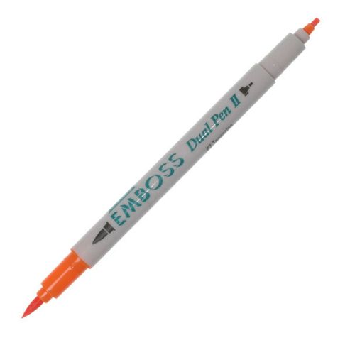 Image of Dual Emboss Pen 2 Tangerine