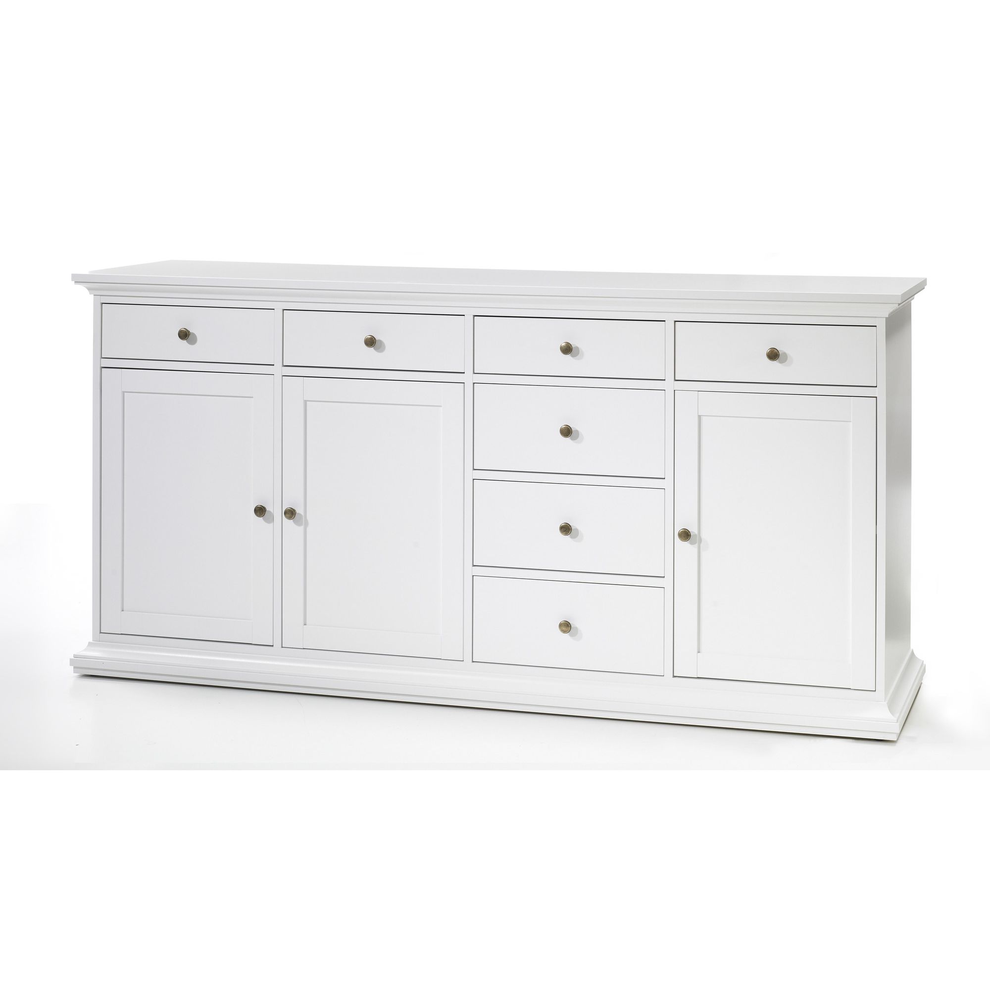 Tvilum Paris Sideboard with Three Doors and Seven Drawers in White at Tesco Direct