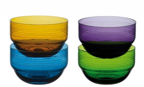 Image of Anton Studio Set Of 4 Coloured Stackable Bowls