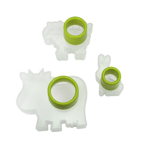 Image of Dexam Set Of 3 Animal Shape Cookie Cutters