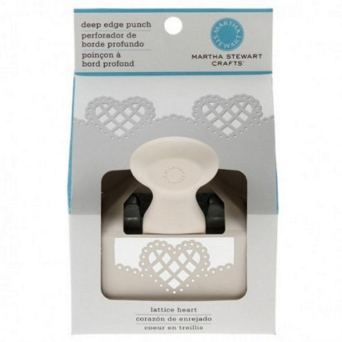 Image of Martha Stewart Lattice Heart Deep Edge Punch