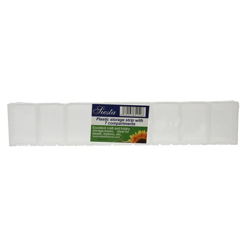 Image of Plastic Jewellery Storage Box - 7 Compartments