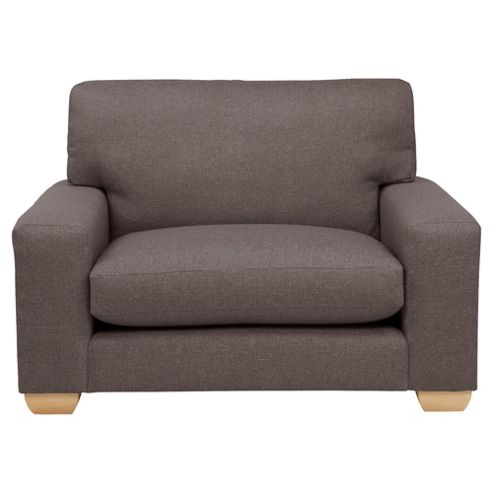 Image of Whitstable Tweed Loveseat, Mocha