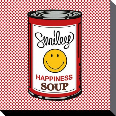 Image of Smiley World Happiness Soup Canvas Print