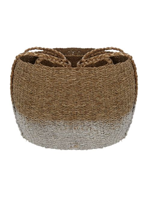 Image of Linea Set Of 2 Seagrass Round Storage