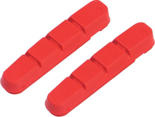 Image of Acor Replacement 55mm Caliper Brake Inserts: Red