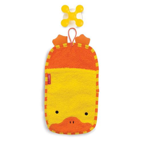Image of Skip Hop Zoo Wash Mitt With Bath Hook - Duck