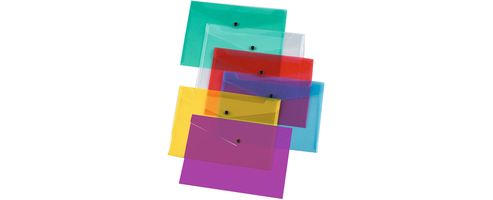 Image of Q-connect Document Folder Polypropylene A4 Assorted Pack Of 12 Kf03599