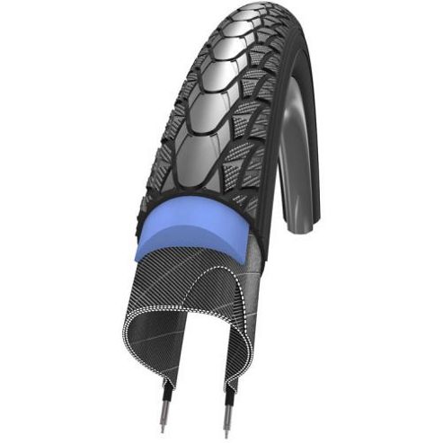 Image of Schwalbe Marathon Plus Evolution Smartguard Black'n Roll Compound Rigid In Grey 24 X 1 3/8