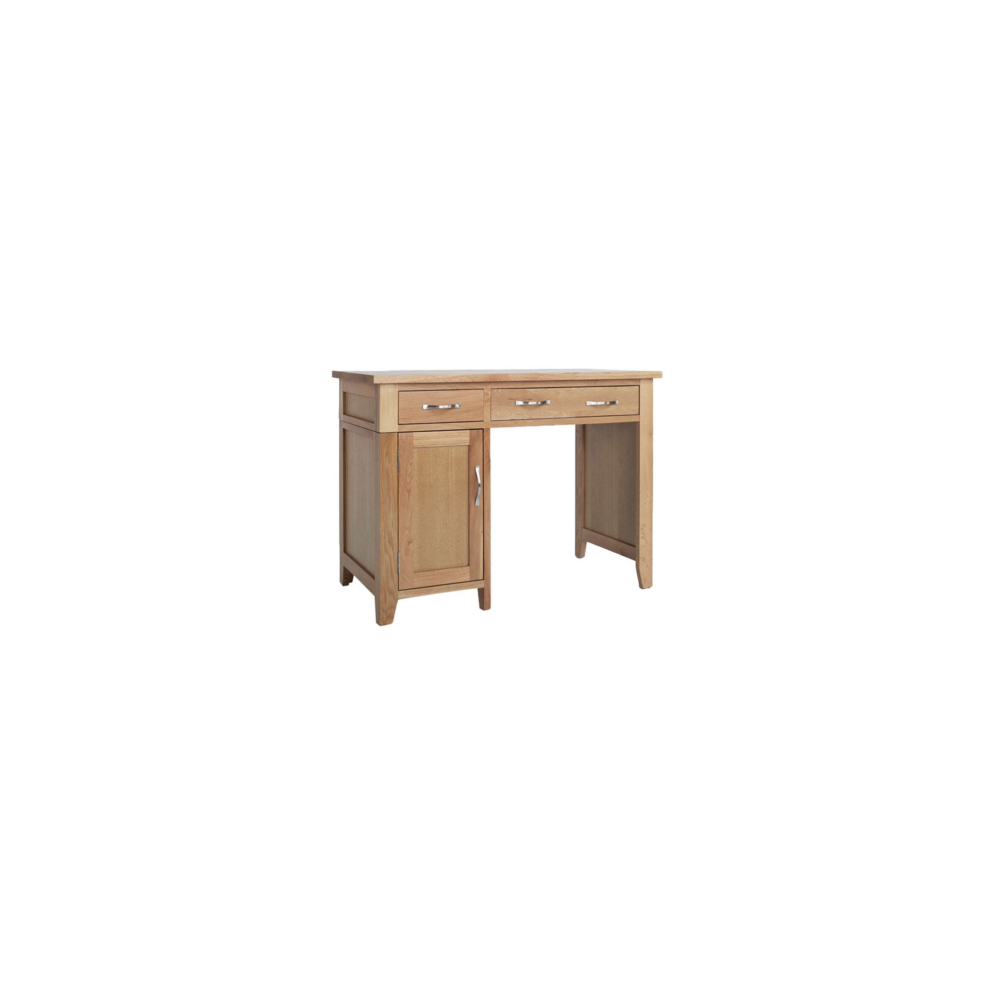 Ametis Sherwood Oak Single Pedestal Desk at Tesco Direct