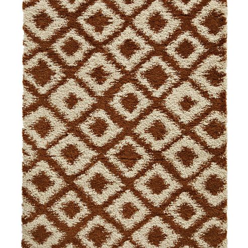 Image of Think Rugs Royal Nomadic Copper/beige Rug - 160 Cm X 220 Cm (5 Ft 3 In X 7 Ft 3 In)