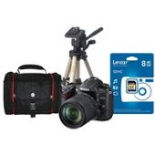 DS Nikon D7000 Digital SLR Kit 1 inc 18-105mm VR Lens, SLR Bag, Tripod, 8Gb SDHC