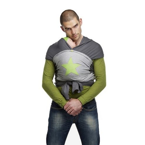 Image of Bykay Small Designer Baby Carrier (grey Melee/apple Star)