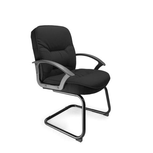 Image of Eliza Tinsley Cantilever Framed Visitors Chair - Black
