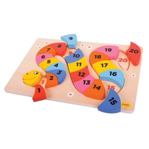 Image of Bigjigs Toys Bj517 Snake Counting Puzzle