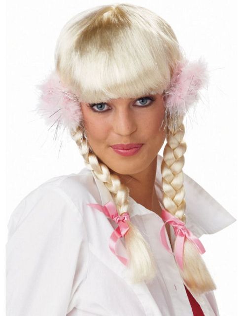 Image of Pop Princess Wig With Pom Poms