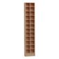 Techstyle Tall Sleek CD / DVD Media Storage Tower Shelves - Oak