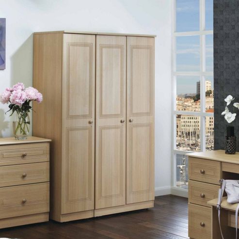 Image of Welcome Furniture Corrib Plain Wardrobe - 74 Cm - Light Oak