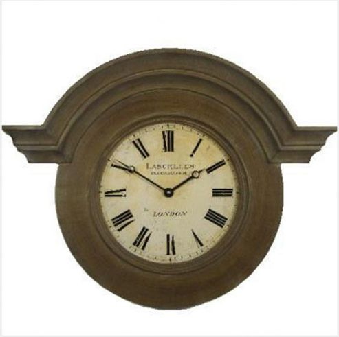 Image of Roger Lascelles Clocks Ornamental Lascelles Dial With Wooden Frame