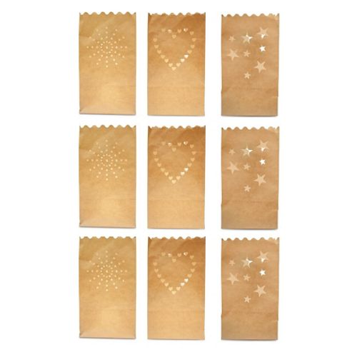 Image of Three Pack Set Of Flame Retardant Paper Tealight / Candle Bags (9)