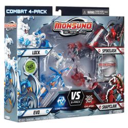 Monsuno Combat 4 Pack Core-Tech vs Eklipse