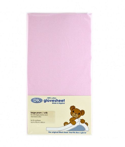 Image of Dk Coversheet Cot Bed Sheet (70x140cm) - Pink