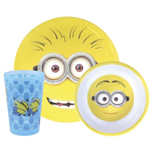 Image of Despicable Me Minions Melamine Dinner Set, 3-piece