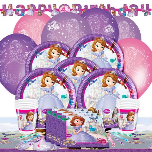 Image of Sofia The First Deluxe Party Pack For 8