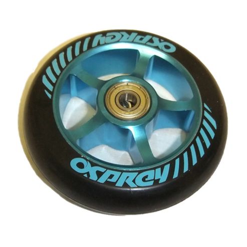 Image of Osprey Blue Holed Aluminium Wheel Scooter Single Wheel